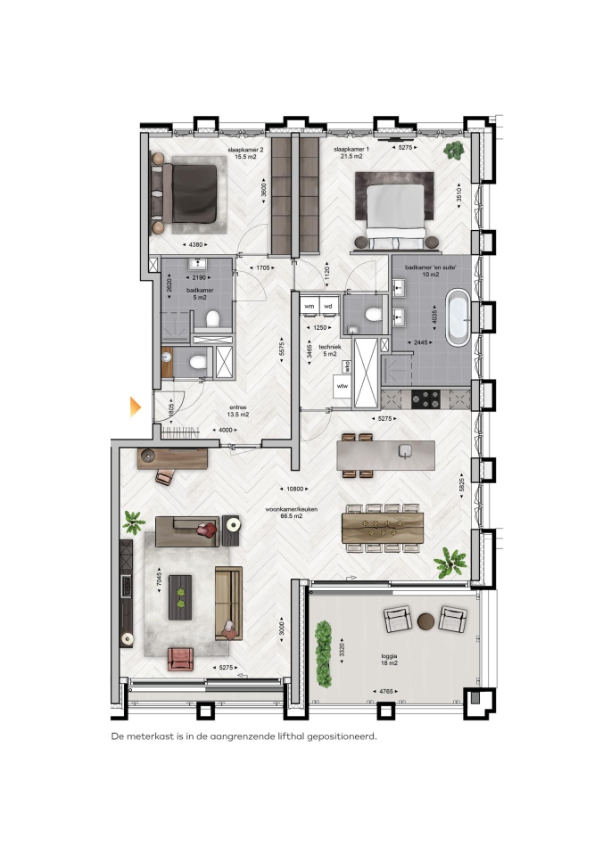 Eureka! Central | Laatste 7 appartementen!, Eureka! Central - Type 2P, bouwnummer: 2.62, Breda