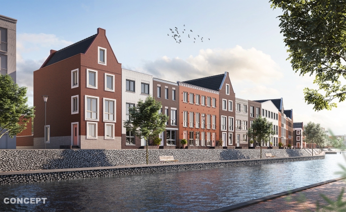 De Veerkade fase 3 - Kadewoningen, Stadswoning type C, Spijkenisse