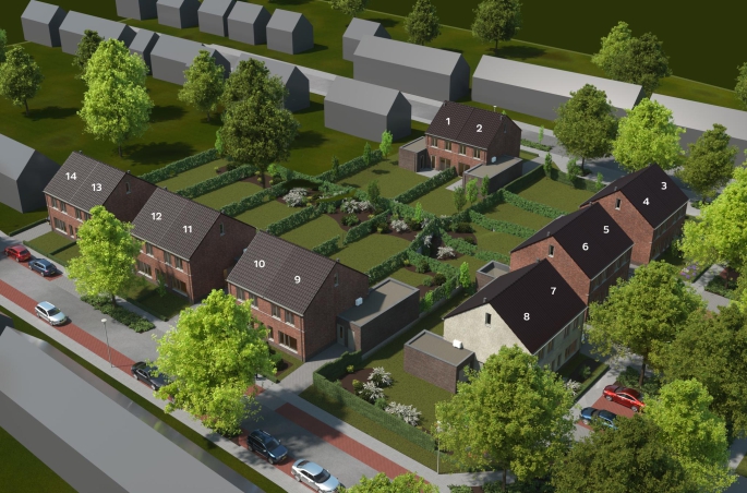 Nieuwe Gracht 14 woningen, Kerkrade