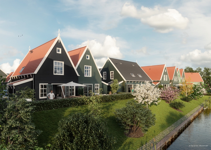 't Eilandhart, twee-onder-een-kapwoningen, bouwnummer: 57, Marken