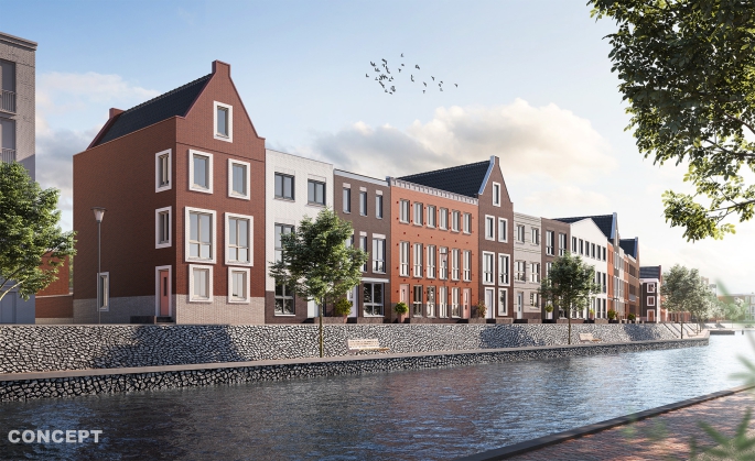 De Veerkade fase 3 - Kadewoningen, Stadswoning type D, Spijkenisse