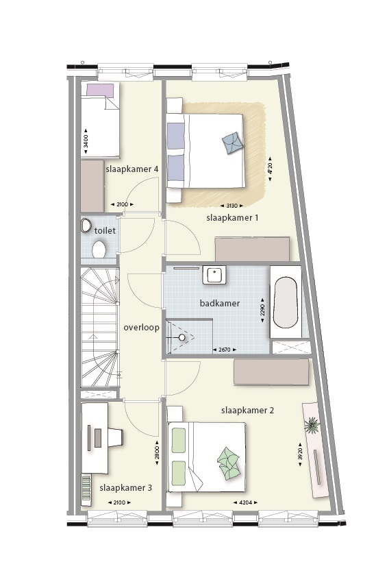 De Veerkade fase 3 - Kadewoningen, Stadswoning type D, Spijkenisse