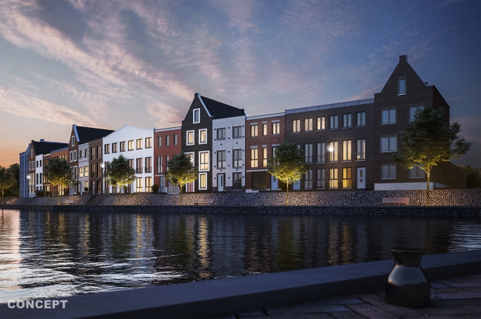 De Veerkade fase 3 - Kadewoningen, Stadswoning type B, Spijkenisse