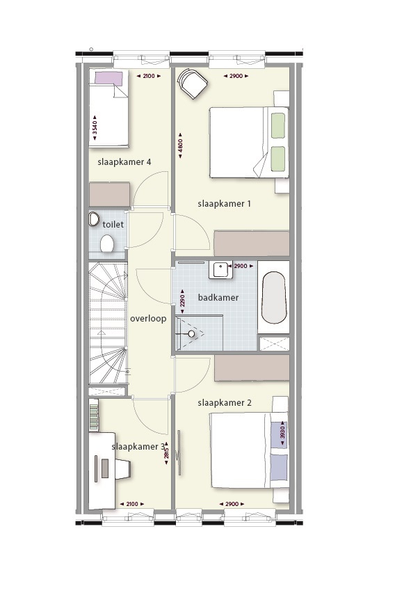 De Veerkade fase 3 - Kadewoningen, Stadswoning type B, Spijkenisse