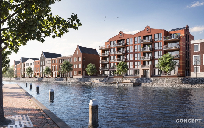De Veerkade fase 3 - Kadewoningen, Stadswoning type B, Spijkenisse