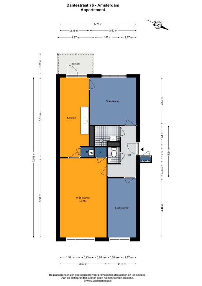 Dantestraat 76, 1102 ZP, Amsterdam