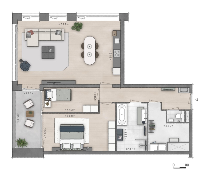 De Zaanse Helden, 3-kamer appartement (plus), bouwnummer: 437I, Zaandam