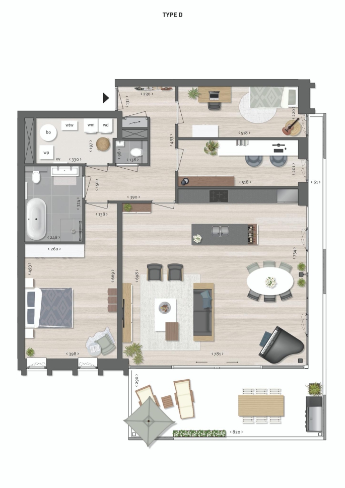 Park Marialust Remeha, 4-kamer appartementen Remeha, bouwnummer: A22, Apeldoorn