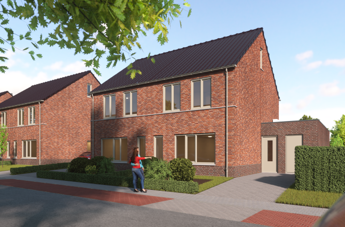 Nieuwe Gracht 14 woningen, Nieuwe Gracht twee-onder-een-kapwoningen, Kerkrade