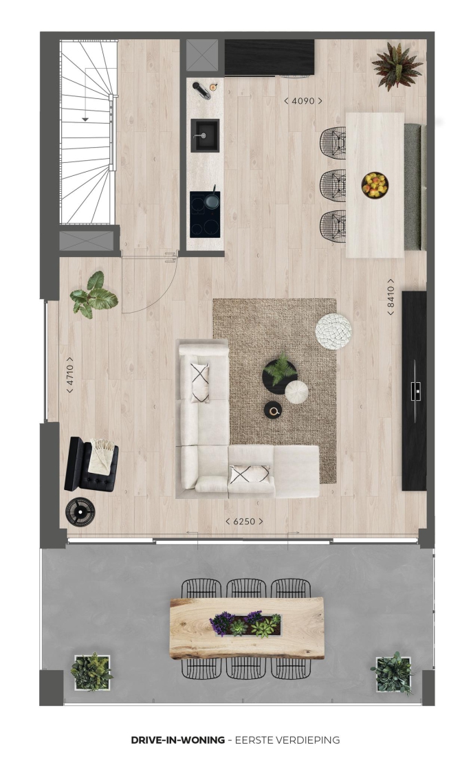 Meesters van Apeldoorn, Drive-in-woningen (hoek), bouwnummer: 1, Apeldoorn