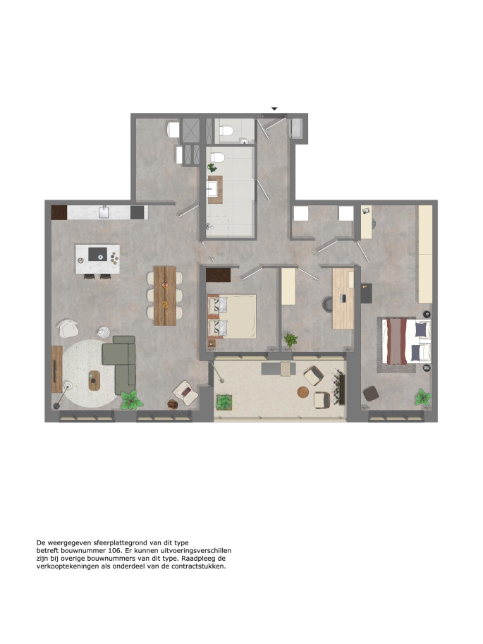 Ringers fase 2, Appartement Riant, bouwnummer: 102, Alkmaar