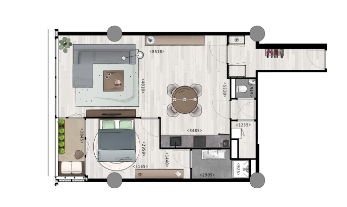 Terras aan de Schie, Woningtype B & Bsp, Schiedam