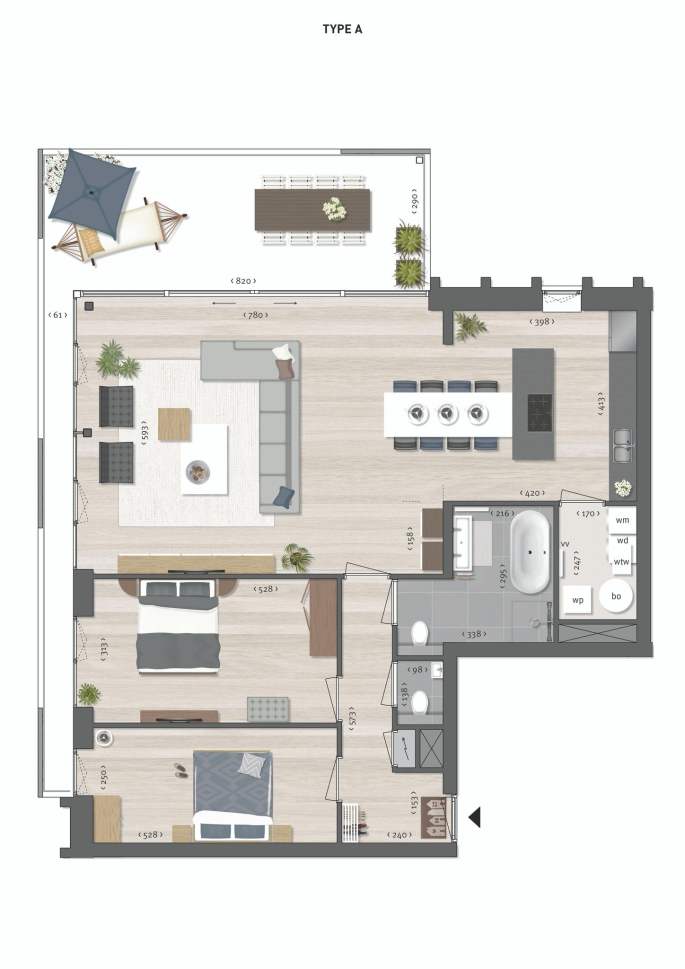 Park Marialust Remeha, 3-kamer appartementen Remeha, bouwnummer: A30, Apeldoorn