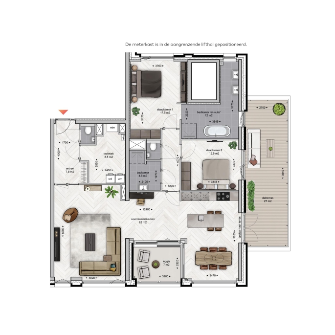 Eureka! Central | Laatste 7 appartementen!, Eureka! Central - Type 2R, bouwnummer: 2.45, Breda