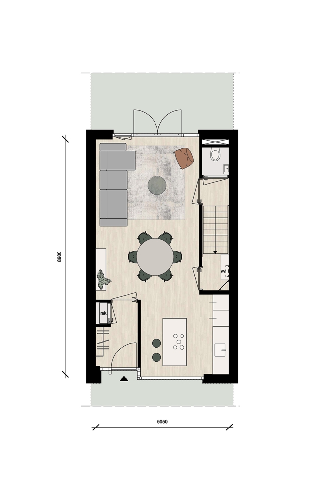 De Groene Loper - Fleur, Fase 5, Herenhuis extra hoog- Type B5, bouwnummer: 53, Maastricht