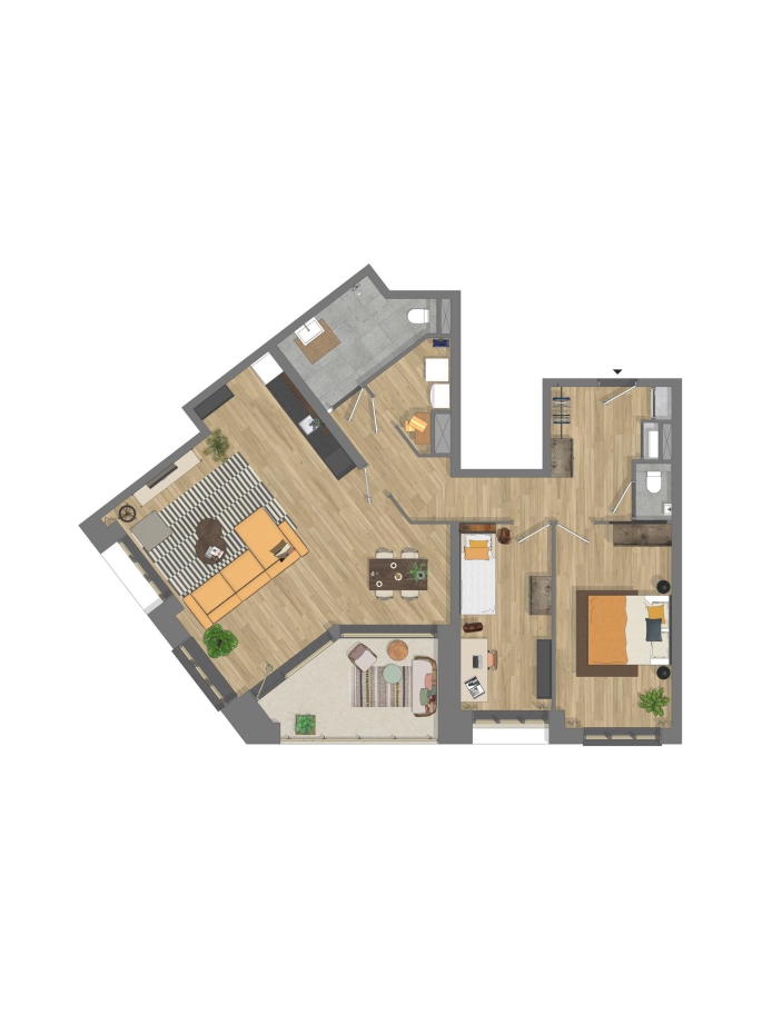 Ringers fase 2, Appartement Compact, bouwnummer: 392, Alkmaar