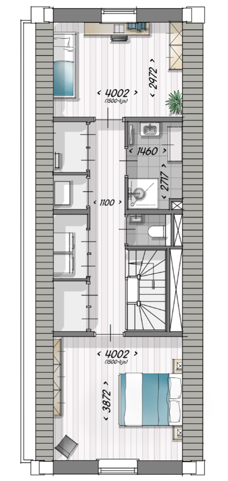 Thuishaven, Herenhuis met klokgevel, Herenhuis, Edam