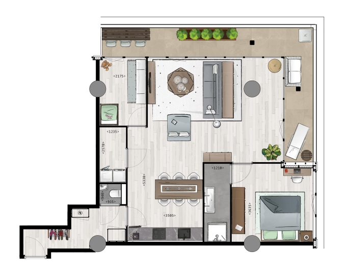 Terras aan de Schie, Woningtype A & Asp, Schiedam