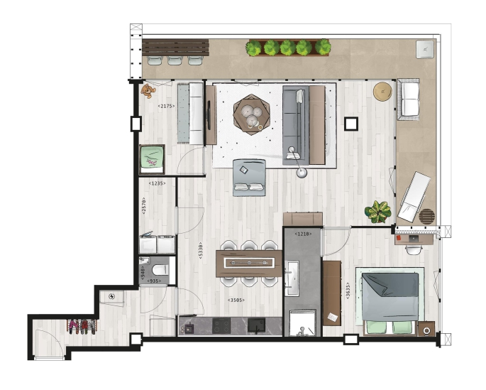 Terras aan de Schie, Woningtype A & Asp, Schiedam