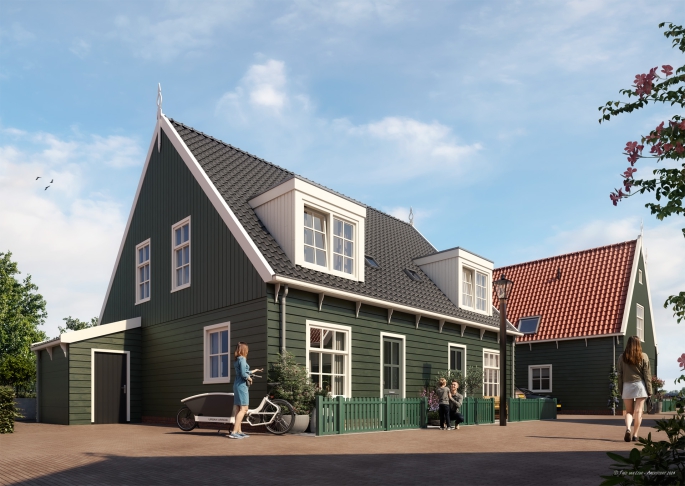 't Eilandhart, twee-onder-een-kapwoningen, bouwnummer: 59, Marken