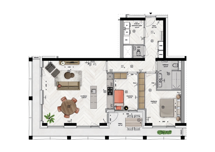 BLOSSEM Redwood Breda, BLOSSEM Redwood Breda - Type 4 | Appartementen, Breda