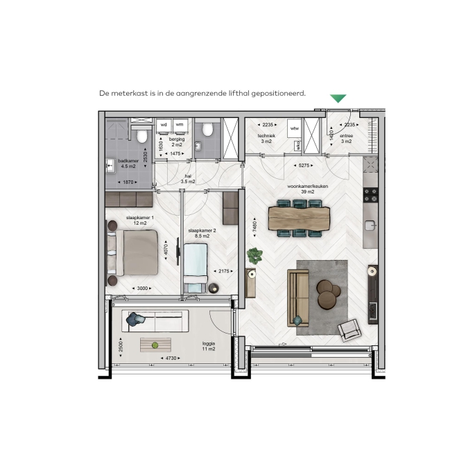 Eureka! Central | Laatste 7 appartementen!, Eureka! Central - Type 2JSP, Breda