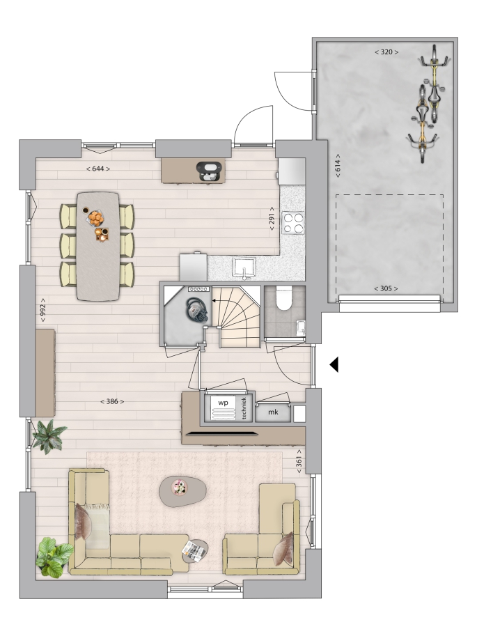 De Driehoek, Vrijstaande woning, bouwnummer: 43, Meerstad