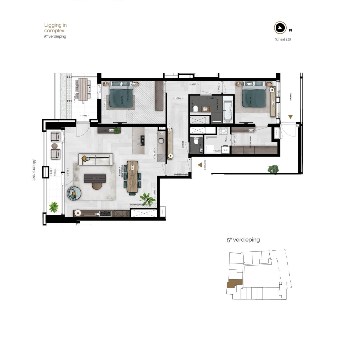 Fifth Breda - bouw is gestart!, Fifth Breda TYPE N.5.07 | Appartement, bouwnummer: N.5.07, Breda