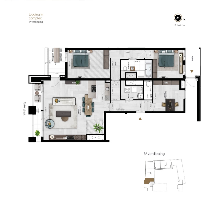 Fifth Breda - bouw is gestart!, Fifth Breda TYPE N.6.07 | Appartement, bouwnummer: N.6.07, Breda