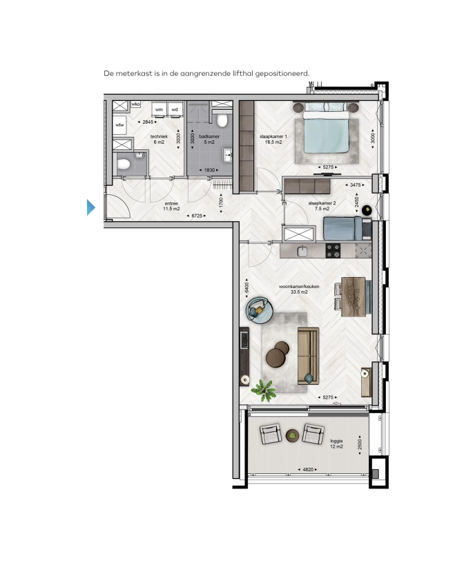 Eureka! Central | Laatste 7 appartementen!, Eureka! Central - Type 2K, Breda