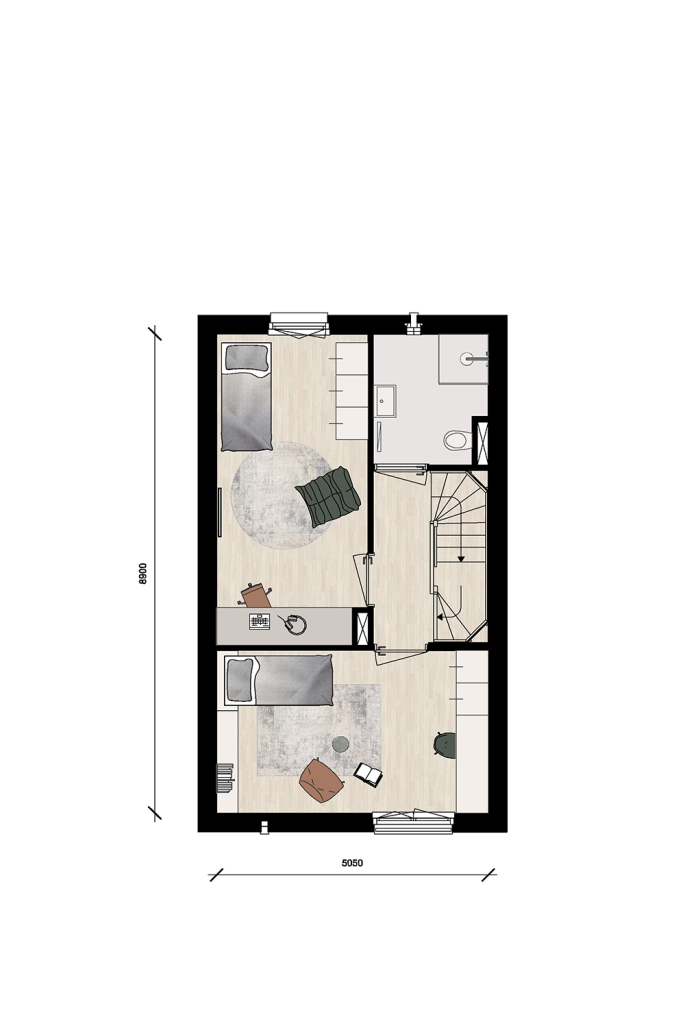 De Groene Loper - Fleur, Fase 5, Herenhuis extra hoog - Type B2, bouwnummer: 52, Maastricht