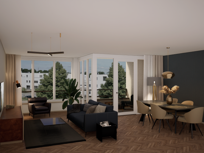 Residentie Carrefour, 19 appartementen & 2 penthouses., Residentie Carrefour type B, bouwnummer: 9, Geleen