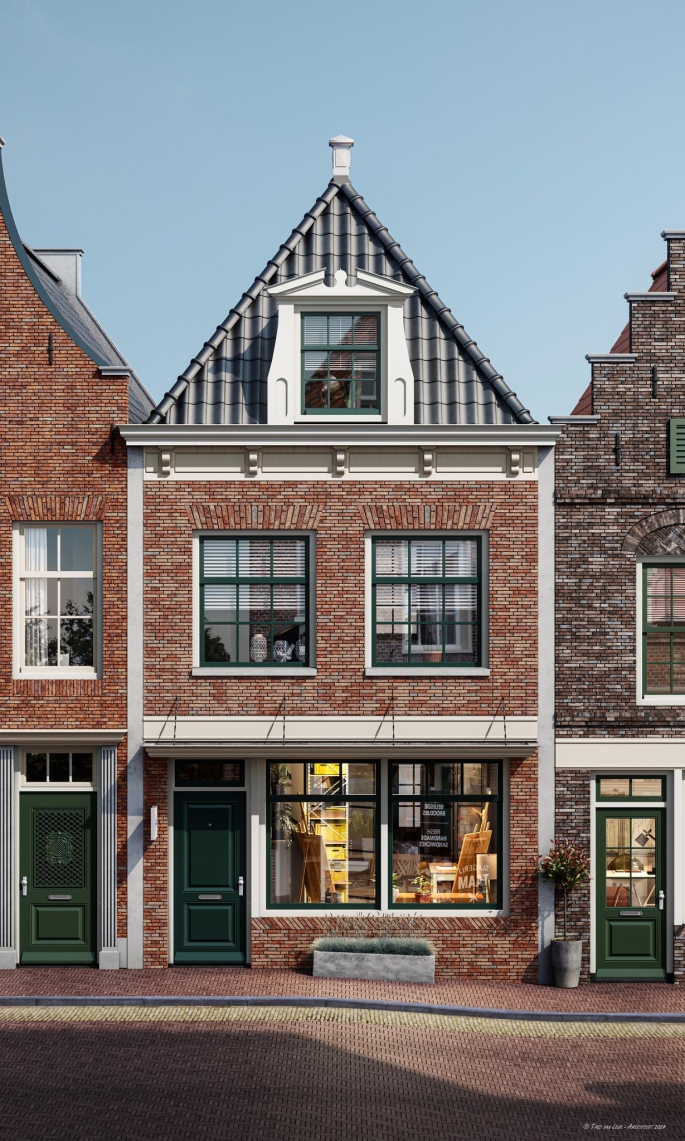 Thuishaven, Herenhuis met zadeldak, Edam