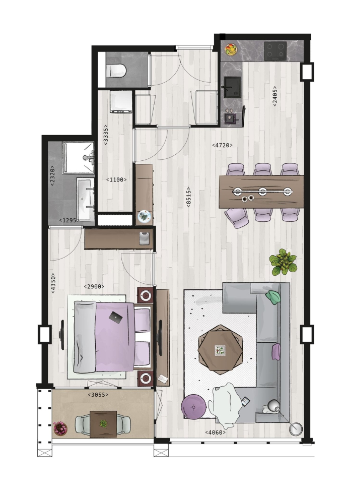 Terras aan de Schie, Woningtype E & Esp, Schiedam