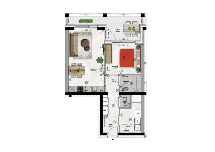 BLOSSEM Redwood Breda, BLOSSEM Redwood Breda - Type 3 | Appartementen, Breda