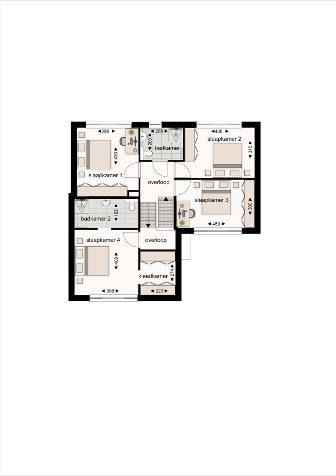 Park Hoogveld - Koekoeksbloem 4 splitlevelwoningen te Heerlen, Koekoeksbloem 1 vrijstaande splitlevel woning, bouwnummer: 79, Heerlen