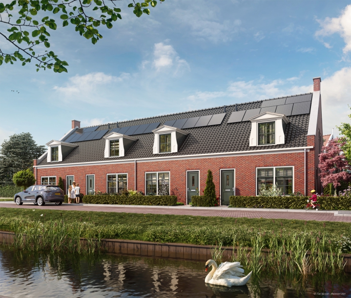 't Boerensluisje, Vrijstaande woningen, bouwnummer: 15, Oostknollendam