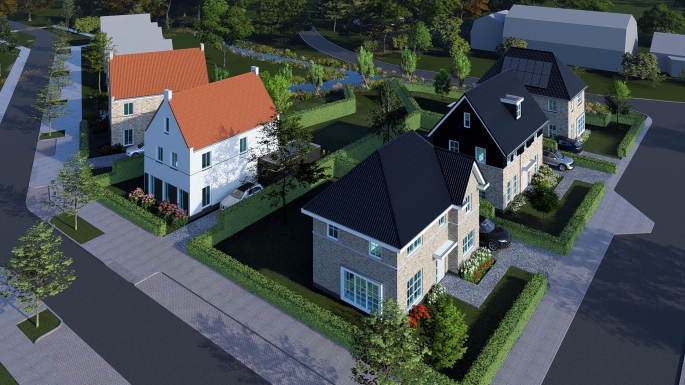 Molenweg 5 vrijstaande woningen, Oudenhoorn