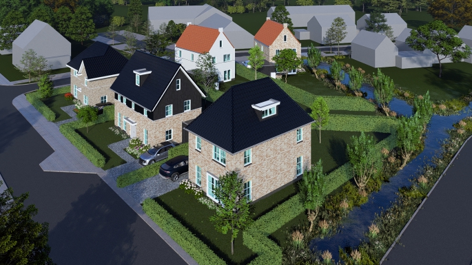 Molenweg 5 vrijstaande woningen, Oudenhoorn