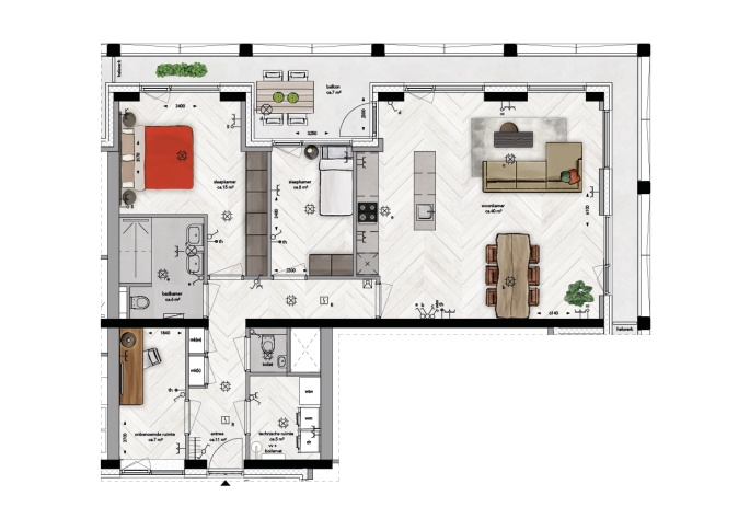 BLOSSEM Redwood Breda, BLOSSEM Redwood Breda - Type 5 | Appartementen, Breda