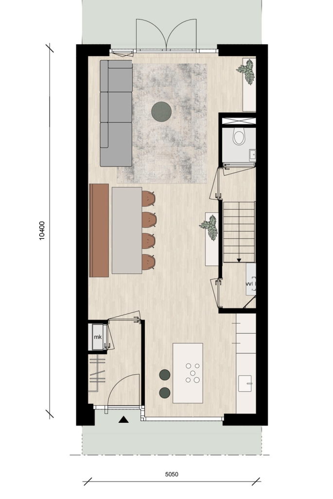 De Groene Loper - Fleur, Fase 5, Herenhuis extra hoog - Type B2, bouwnummer: 50, Maastricht