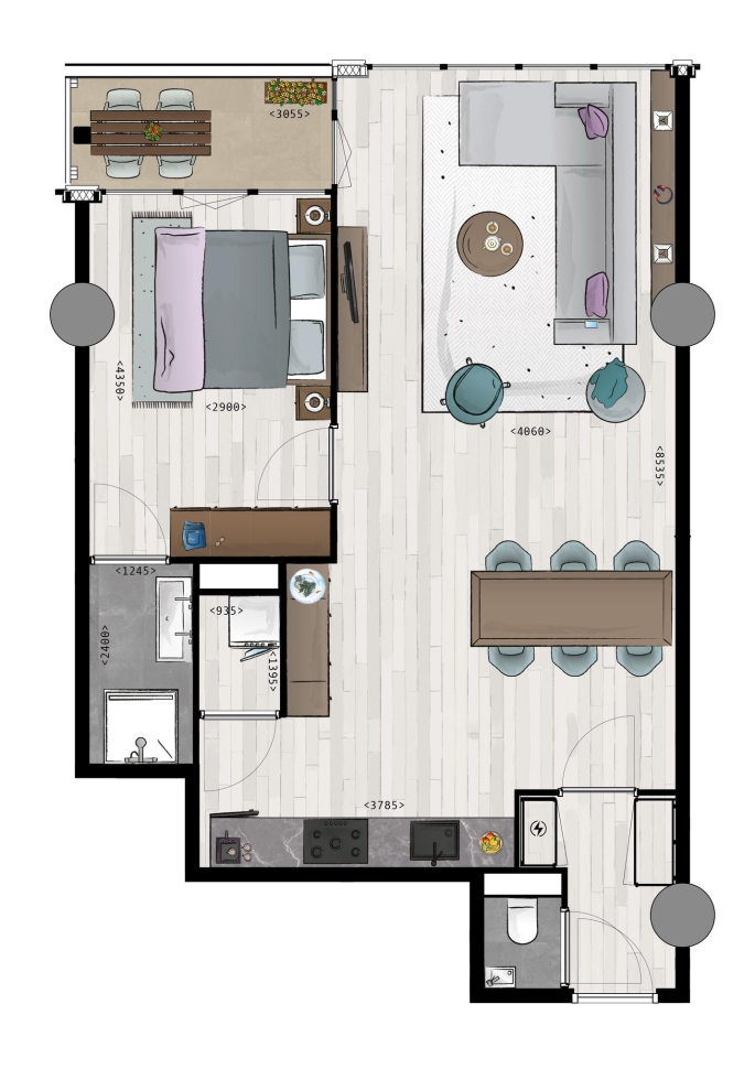 Terras aan de Schie, Woningtype C, Schiedam