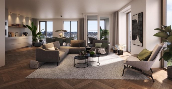KJ Den Haag fase 2,3 en 4, KJ Den Haag - Fase 3 - 4 kamer appartement, bouwnummer: 22.S.01, 's-Gravenhage