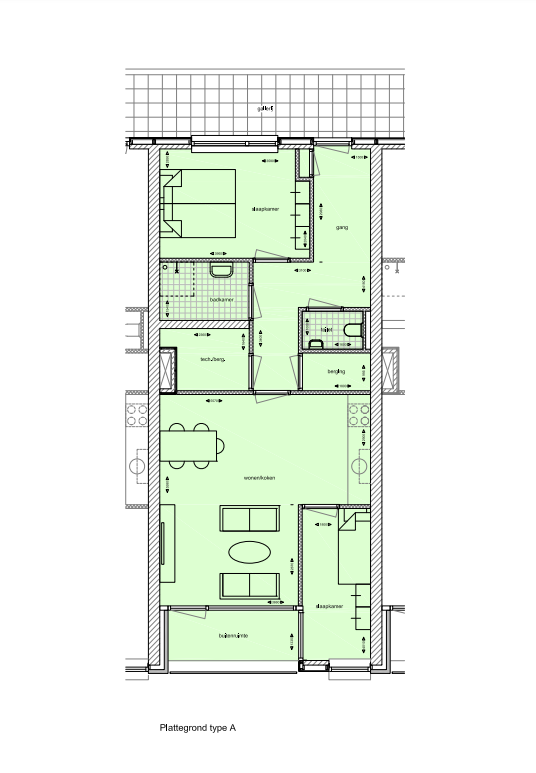 De Ovonde, Appartement A, bouwnummer: 5, Klazienaveen